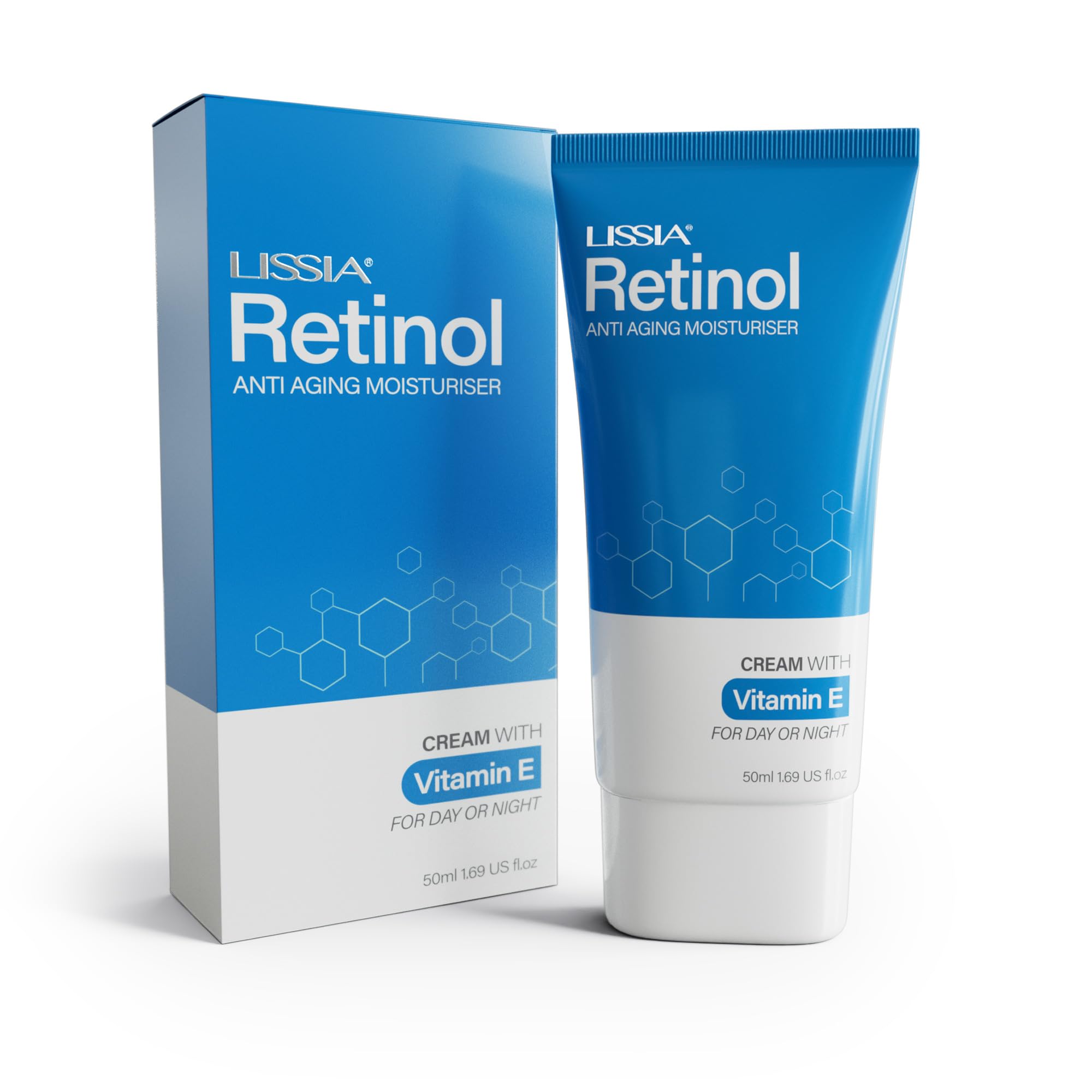 Retinol Cream | Anti Aging Face Cream with 2.5% Retinol, Antioxidant Vitamin E and Glycerin | Reduces wrinkles, brightens skin and improves elasticity | Fragrance free for sensative skin — image 1