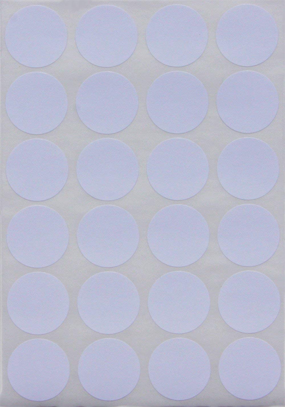 White Colour Coding Labels 25mm - 360 Pack, Round Dot Sticker Sticky Label 2.5 cm by Royal Green