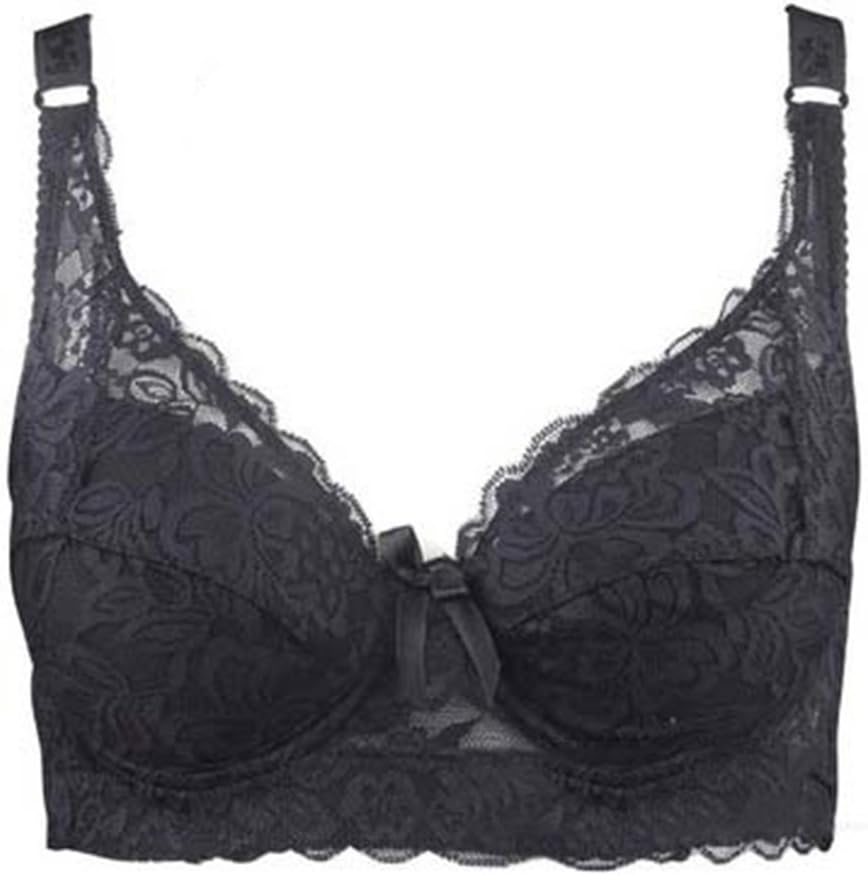 Sexy Women Lace Black 3D Push Up Plus Size Underwire Bras 36 C