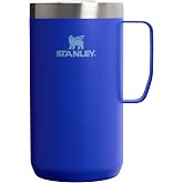 STANLEY Everyday Camp Mug, 24 oz, Cobalt | Insulated Stainless Steel Coffee Mug with Handle | Press Fit Drink Through Lid | Cup for Coffee, Tea and Drinks | BPA-Free