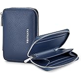 VANNANBA Genuine Leather Zipper Wallet RFID card Leather Wallets for Men