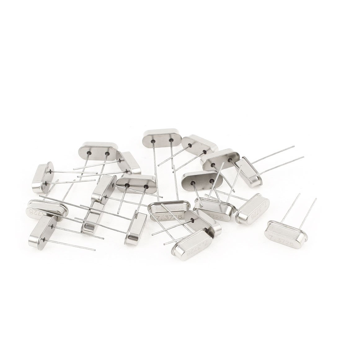 Sourcingmap 20 Pieces 7.3728M 7.3728MHZ Passive Quartz Crystal Oscillator HC-49S