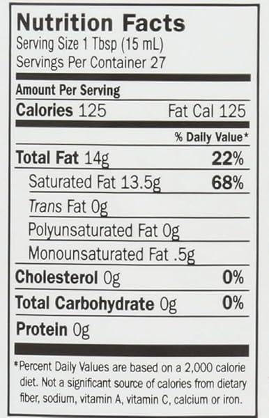 GARDEN OF LIFE, ORGANIC COCONUT OIL,RAW EXTRA VIRGIN, PACK OF 6, SIZE 14 FZ – NO ARTIFICIAL INGREDIENTS GLUTEN FREE VEGAN 95%+ ORGANIC6