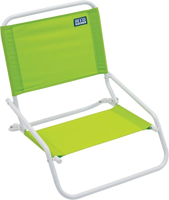Rio Beach Wave 1Position Beach Folding Sand Chair Lime Amazon.ca