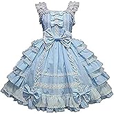 Smiling Angel Girls Sweet Lolita Dress Princess Lace Court Skirts Cosplay Costumes