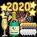 New Years Eve Party Supplies Balloon 2020, Foil Star Champagne Goblet Balloons