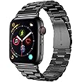 SUPOIX 46mm/44mm/45mm/49mm/42mm/41mm/40mm/38mm XL Large Bands Compatible with Apple Watch Series 10/9/8/7/Ultra/6/5/4/3/2/1/SE,Stainless Steel Metal Band for Men