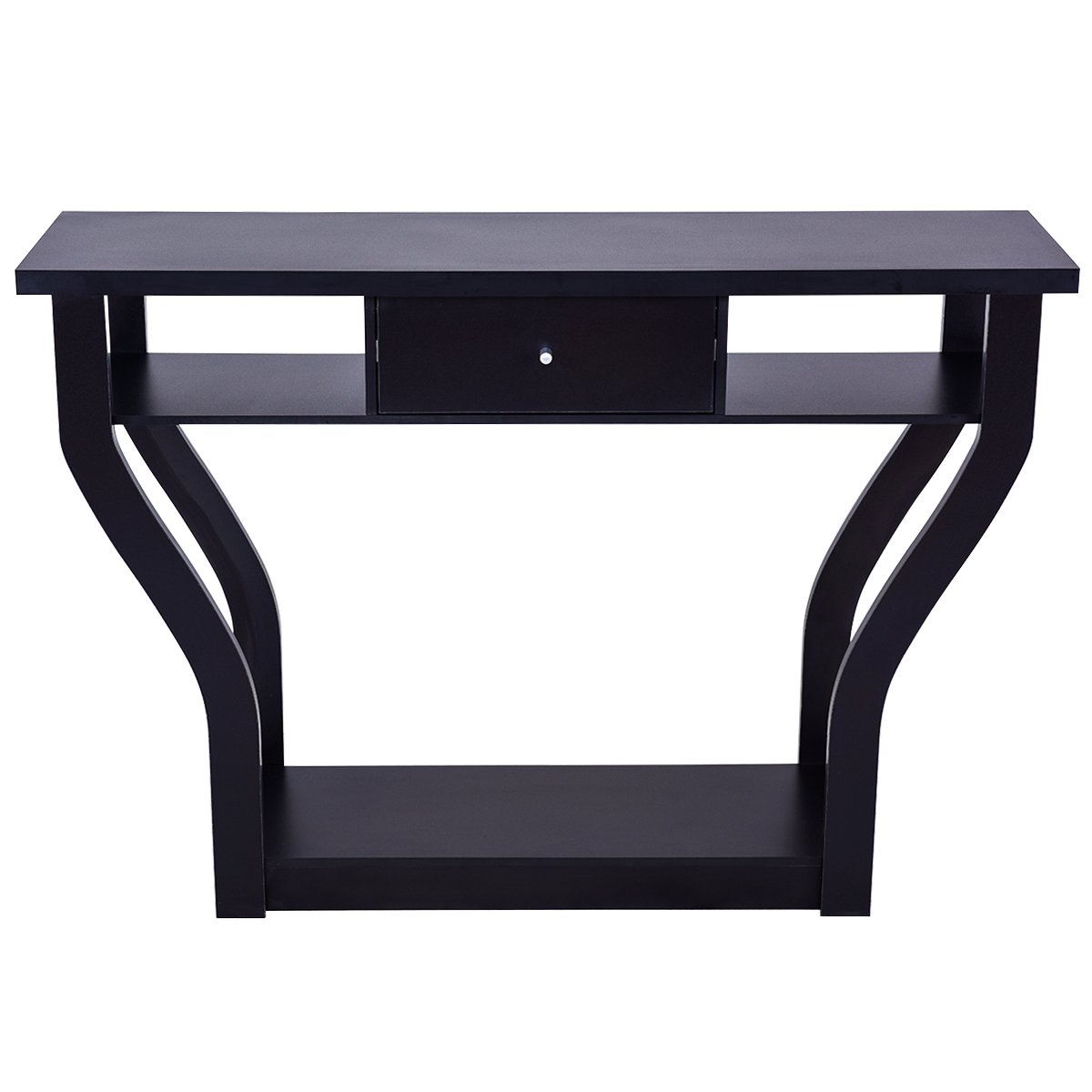 Entry Tables Black Giantex Console Hall Table for Entryway Small Space