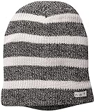 neff Men's Daily Stripe Beanie, Black/White Heather/White, One Size