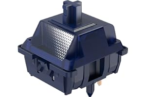 DUROCK Blue Lotus Switch, High Precision T1 Tactile Switches 65g Long Spring Pre-Lubed RGB Heavy Tactile Keyboard Switches (DUROCK Blue Lotus, 70pcs)