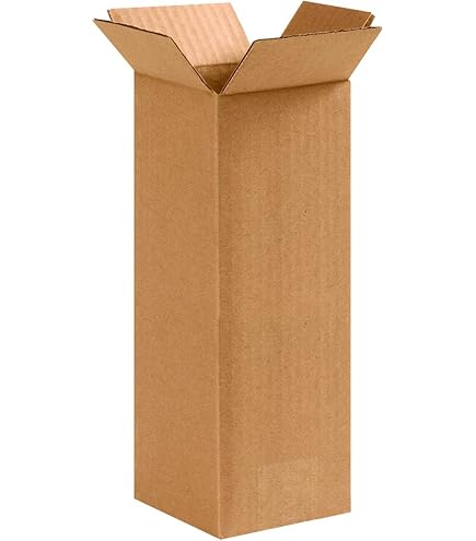 AVIDITI 10 X 10 X 24 Corrugated Cardboard Boxes, Tall 10"L X 10"W X 24"H, Pack Of 25