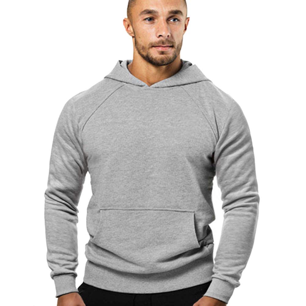 Best Body Building Long Sleeve Hoodie Casual Sweatshirt Stretchy Cotton
