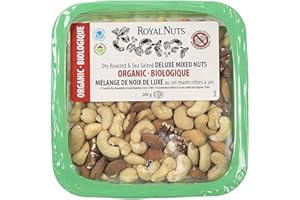 Royal Nuts Organic Deluxe Mixed Salted, 200 Grams