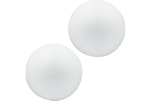 DNB SPORTS DNB 6 Inch Foam Balls - 2Pcs 6'' Smooth White Round Polystyrene Ball Craft Supplies