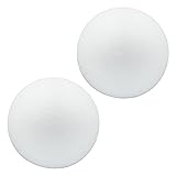 DNB 6 Inch Foam Balls - 2Pcs 6'' Smooth White Round