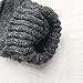 Winter Warm Wool Knitted Convertible Fingerless Gloves With Mitten Cover, Grey Mittens, One Size