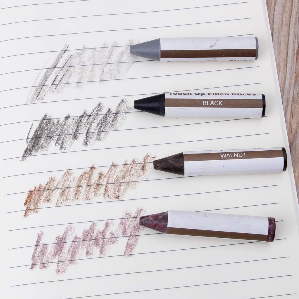 qiuxiaoaa 17Pcs Muebles Kit de retoque Marcadores y Palos de Relleno