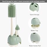 Bebamour 3 in 1 Stand Baby Bottle Brush Set Green view 3