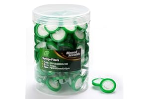 Biomed Scientific Syringe Filter PES(Polyethersulfone) 25mm Diameter 0.45um Pore Size Non Sterile 100/pk