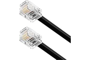 Telephone Cord, Straight Line Phone Works with All Corded Landline Phones,Universally Straight Cable Compatible for Use in Ho