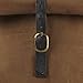 Fit & Fresh Men's Classic Roll Top Insulated Lunch Bag with Ice Pack, Dark Brown