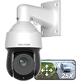 VALUCAM 4K PTZ PoE IP Highspeed Dome Outdoor Camera-25x Optical Zoom(5-125mm), PFA Auto Tracking, IVS-Face Detection, SMD4.0, 1/2.8'' Starvis Sensor-0.005lux Starlight Nightvision, Quick Pick, IP66