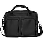 RAINS Texel Tech Bag - Black Waterproof Water Resistant Water Repellent Laptop Bag Unisex Commuter Travel Case 15" Computer Sleeve Tech Organizer - 2 Year Warranty