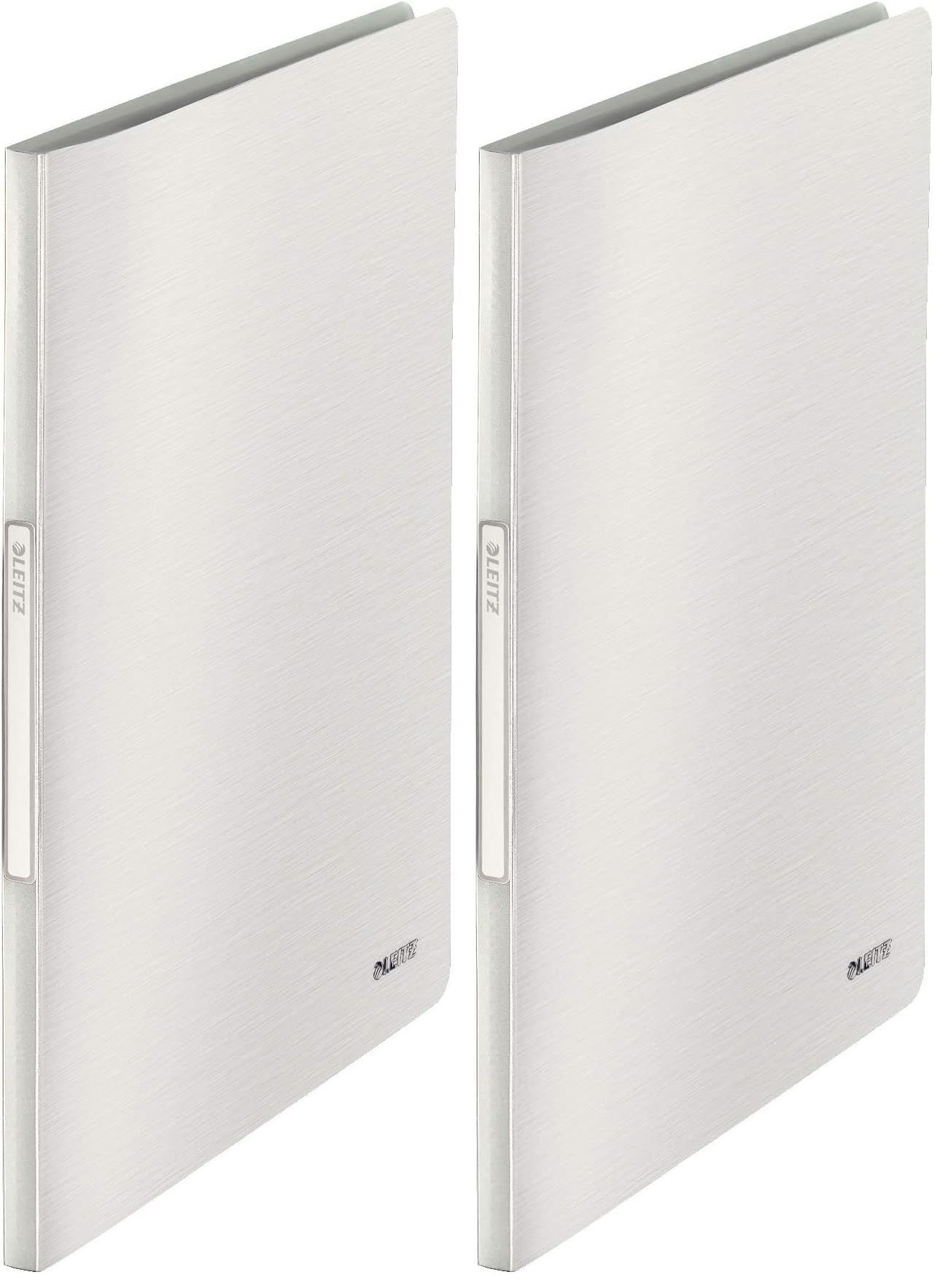 Leitz A4 Display Book, 40 Pockets, 80 Sheet Capacity, Transparent Pockets, Arctic White, Style Range, 39590004 (Pack of 2)