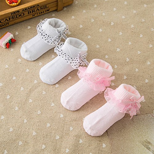 Socks for Baby Tronet Baby Girl Toddler Newborn Kids Pantyhose Lace Hosiery Kids Stockings - Thumbnail 2