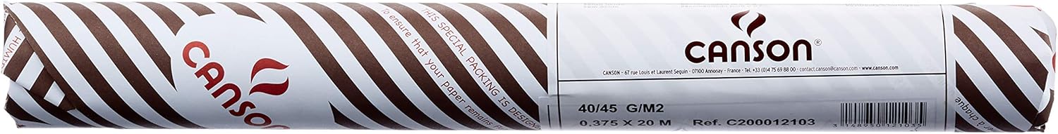 Canson 12103 Sketching Paper Roll 20x0.375 m 40/45 g Transparent, 0.375x20 m - Image 3