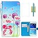 Galaxy S6 Case,Samsung Galaxy S6 Case,S6 Case,CASELAND Flip Cover Wallet PU Leather with Stand + Lanyard Case for Samsung Galaxy S6 - Dandelion