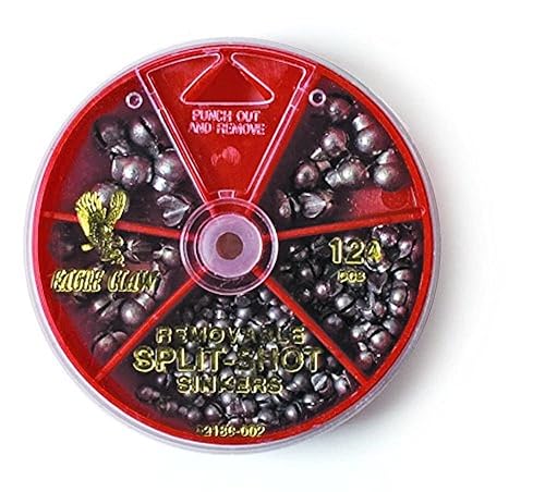 Eagle Claw Sinker Assortment Removable Split-Shot (Per 124) in