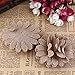 NUOLUX Hessian Burlap Daisy Flowers for Christmas Wedding Decoration 5pcs