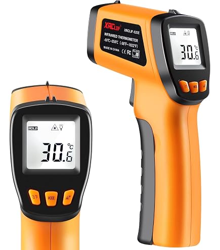 MUFASHA Infrared Thermometer Temperature Gun Laser High Temp Thermometer with LCD Display Non