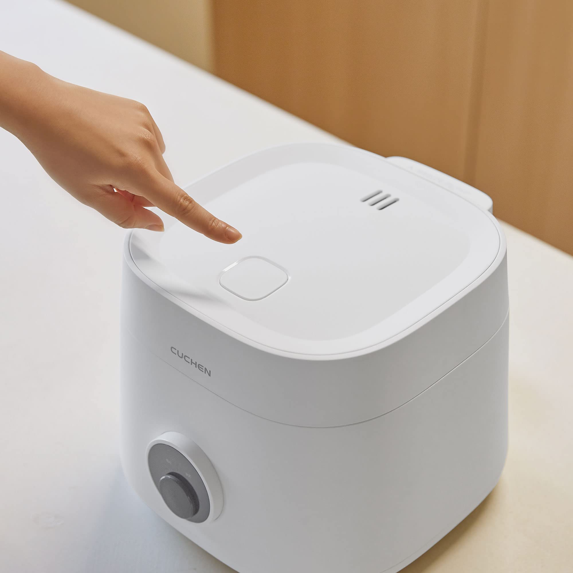 [CUCHEN] CRE-D0601W | Rice Cooker 6 Cup (Uncooked) (1.14 quarts): 6 person serving/per use | Warmer | Detachable Clean Cover | Nonstick Inner Pot | White, Multi Cooker Function