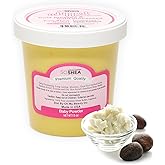 SoShea Whipped Shea Butter Baby Powder - Nourishes, Moisturizes & Renews | 100% African Pure Shea Butter | Cold-Pressed & Cold-Processed | No Dyes & Parabens | Vegan | 11.50oz / 326g