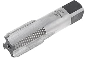 uxcell G1/2-14 BSP 55 Degree 4 Flutes High Speed Steel HSS Pipe Thread Tap 21x76mm