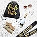 Pop Fizz Designs | Bride & Bride Tribe Drawstring Bags (7 Pack) | Bags for Bachelorette Party | Black