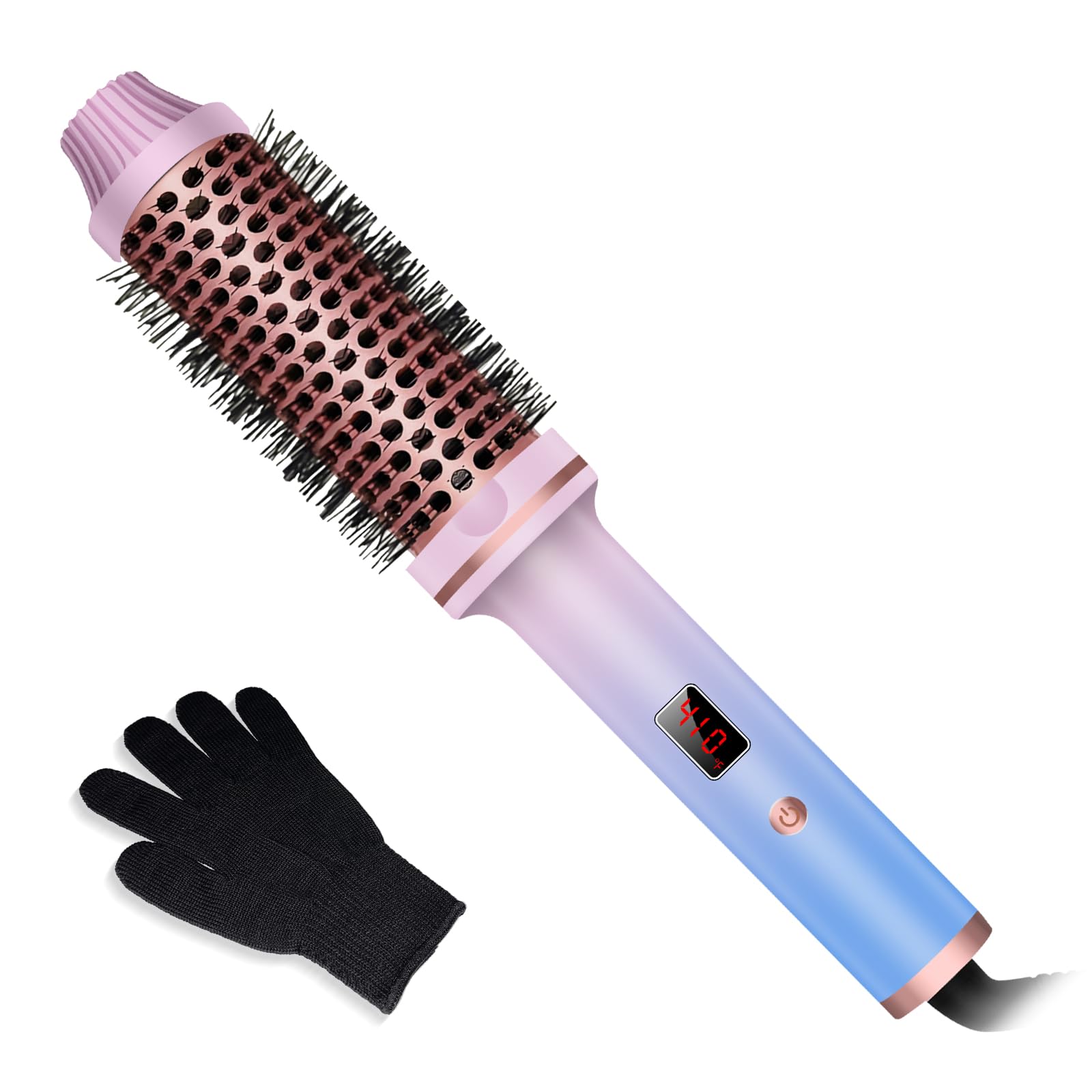 Photo 1 of 1 1/2 Inch Thermal Brush for Women, Hair Curling Heated Round Fast Heating, Hot Round Double Voltage for Travel for Hair Straightening Curling Volumize