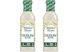 Walden Farms Coleslaw Dressing – Calorie-Free, Gluten-Free, Low Carb, Keto-Friendly, Sugar-Free, Fat-Free, Dairy-Free Creamy Coleslaw Flavor – 2-Pack, 12 oz Bottles