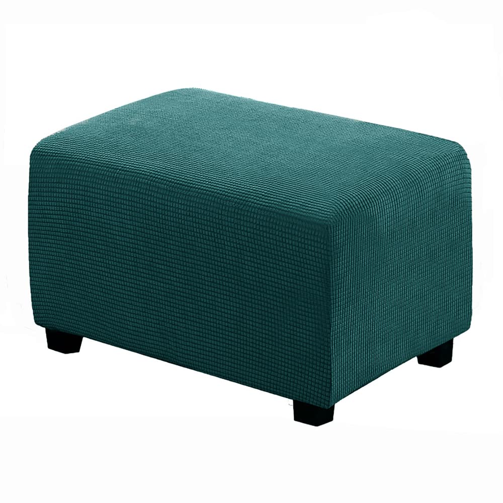 Meigeh Stool Cover Rectangular Pouf Coppertura Stool Cover Rectangular Pouf Cover Stool Cover Ottoman Protective Cover