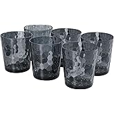 AKMQYM BPA-Free Plastic Tumblers 6 Pack (6x16oz) | Reusable Dishwasher Safe | Stackable Shatterproof Cups | Plastic Drinkware & Drinking Tumblers for Restaurant, Home, Party