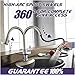 TECHO Modern Stainless Steel Kitchen Faucets Single Handle with Pull Down Sprayer