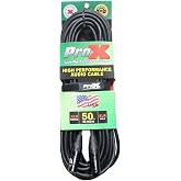 Prox XC-MIC50 50 Ft. Balanced XLR3-F to XLR3-M High Performance Microphone Cable