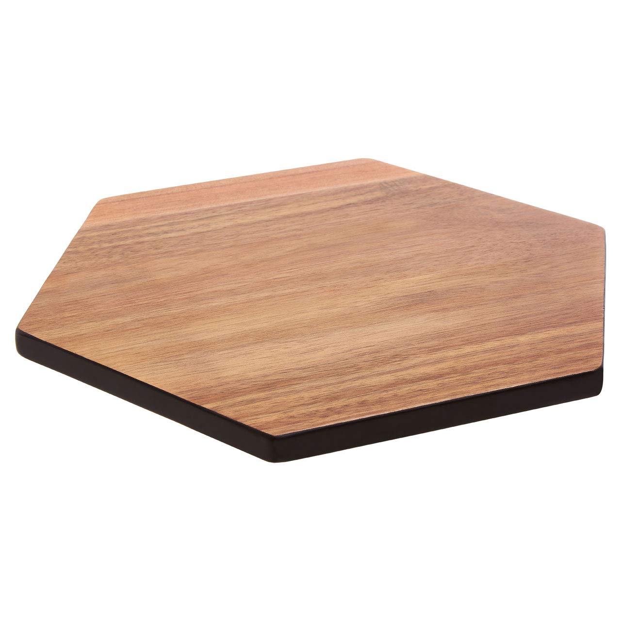 Socorro Chopping Board, Acacia Wood/Hexagonal, Black Edge