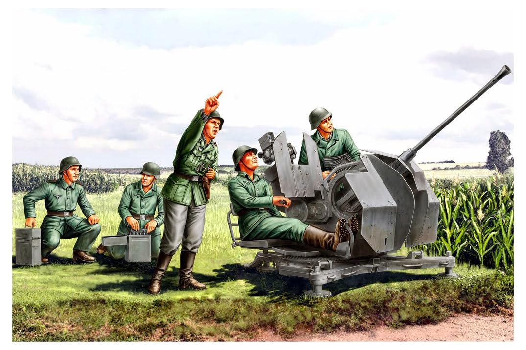 Hobbyboss 1:35-20mm Flak38 Figure Set