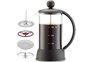 Easyworkz Eclipse 350ml French Press Coffee Tea Maker with Borosilicate Glass