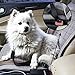 Fypo Dog Seat Belt, Pet Car Harness Lether Safety Vehicle Leash with Metal Clips with Length Length 15
