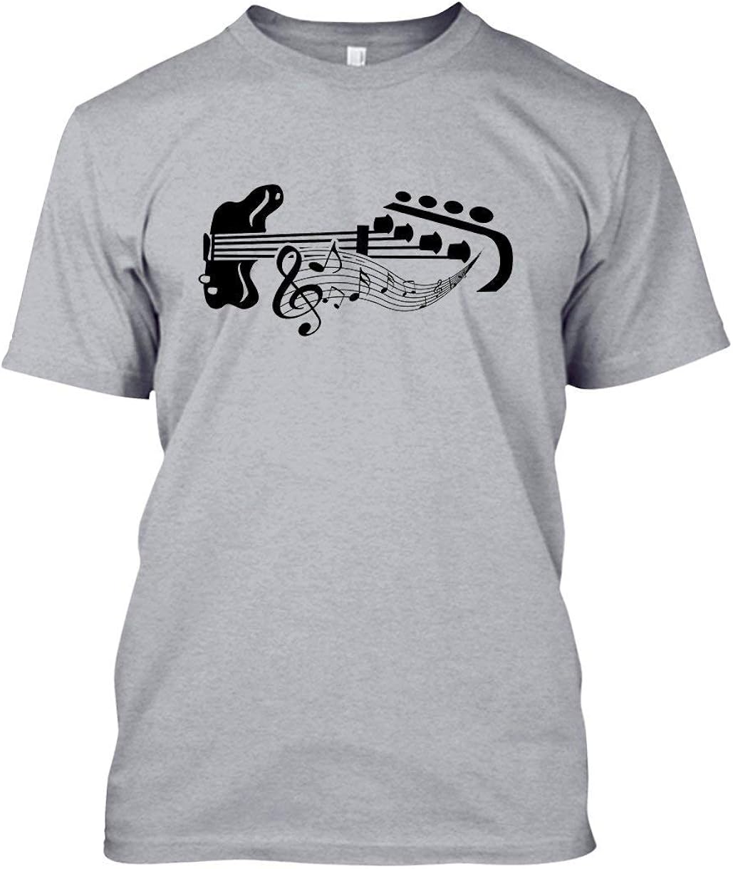 KKTSHIRT Interesting Men's TShirt Bass Guitar Tshirt Custom TShirt