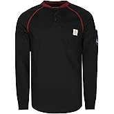 BOCOMAL FR Shirts 5.5oz Light Weight Henley and Short Sleeve Flame Resistant/Fire Retardant Clothing Shirt